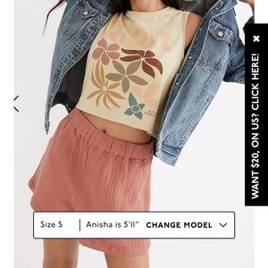 Lightspun Easy Pull-On Shorts, Medium, high rise